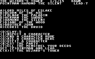 Eternal Dagger screenshot 4 for Commodore 64